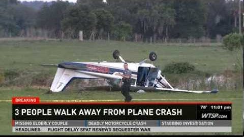3 people survive plane crash near Zephyrhills