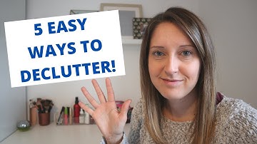 5 easy ways to declutter your home | #minimalism #declutter