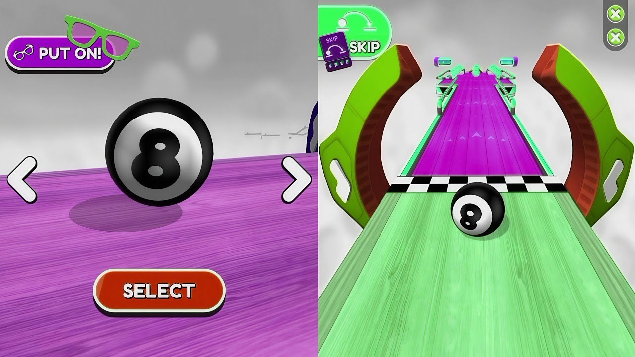 🌈🎱Going Balls, SpeedRun Vs Reverse Video Gameplay Part 502