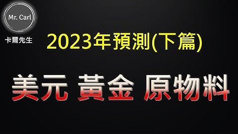 2023年预测(下篇)美元黄金原物料(EP163)20230115 - 天天要闻