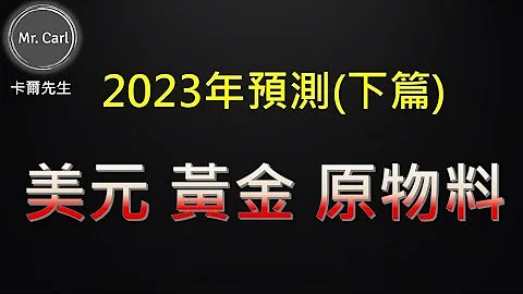 2023年預測(下篇)美元黃金原物料(EP163)20230115 - 天天要聞