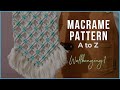 [Eng sub]Macrame Pattern A to Z - Wallhanging 1.