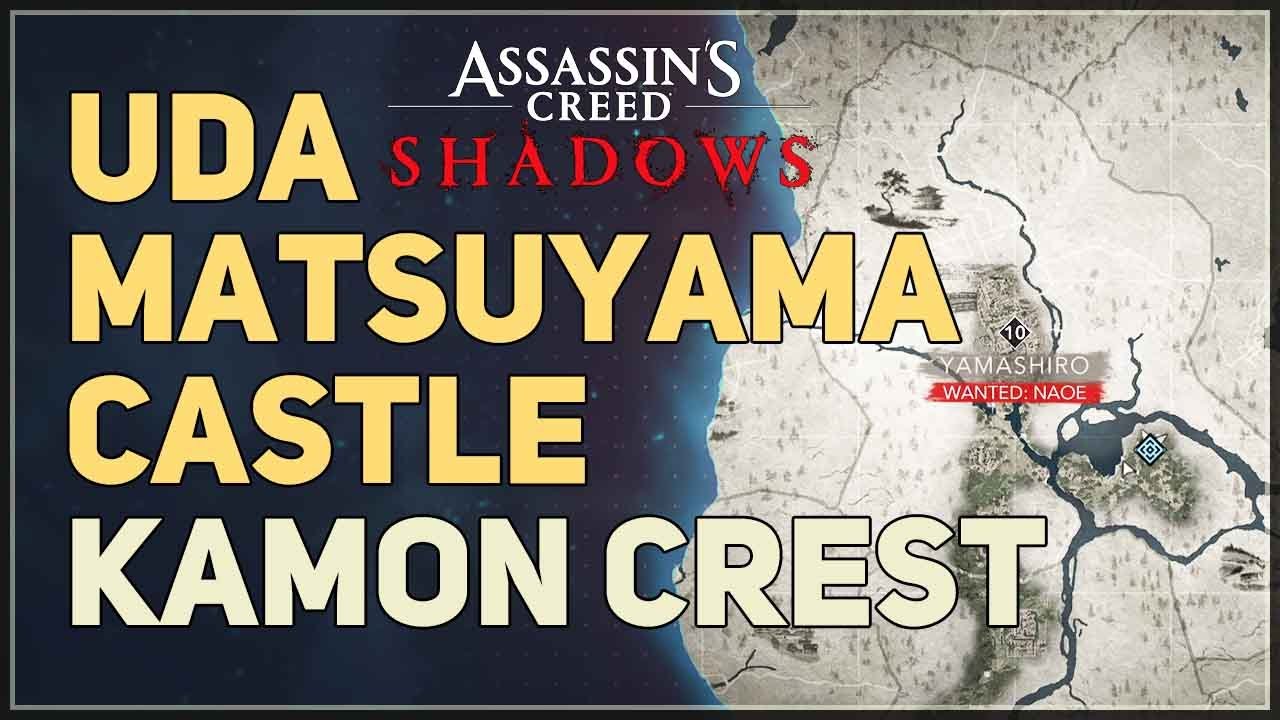Uda Matsuyama Castle Kamon Crest Location Assassin's Creed Shadows