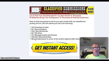 Classifieds Submissions 2016 advertising with Mark Bosley