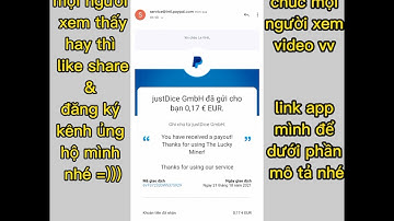 app kiếm tiền $ Paypal min rút thấp 0,2$ đã rút thành công