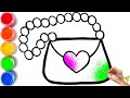 Bolalar uchun Qo'l sumkasi rasm chizish/Drawing Handbag for children/РисованиеСумочка для детей
