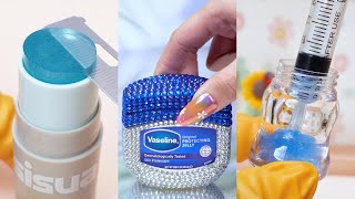 Beauty DIY | Satisfying Makeup Repair ASMR | Refresh & Decorate the Vaseline Jar✨💙