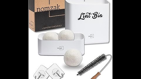 AMAZOM MUST HAVES : NOMZAK 5 Pack Magnetic Lint Bin for Laundry Room.