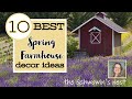 🌟10 BEST SPRING FARMHOUSE DECOR IDEAS!!~Trash to Treasure Spring DIYS~Dollar Tree Spring Decor Ideas