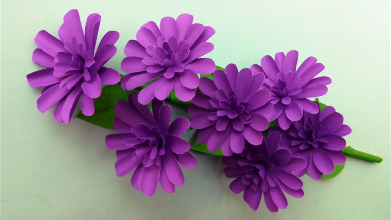 handmade paper flowers.