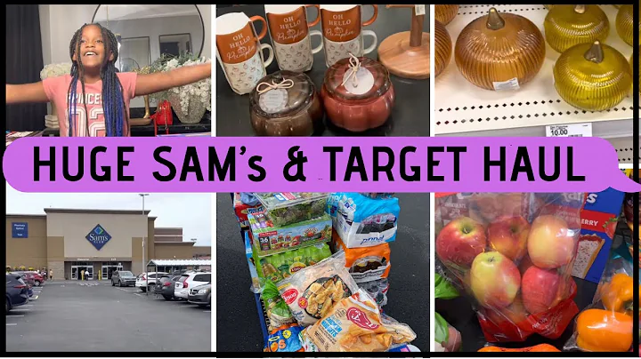 HUGE SAM'S CLUB & TARGET HAUL / GROCERY HAUL AND F...