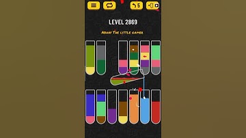 Water sort puzzle level 2869