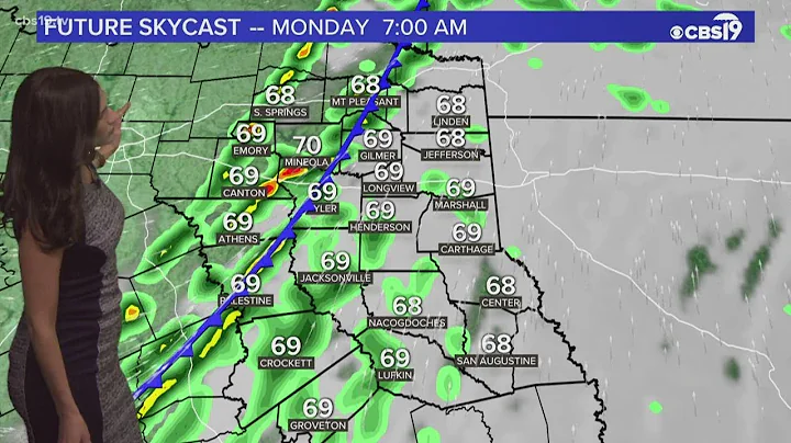 Fog tonight leads to scattered showers Sunday with severe threat late