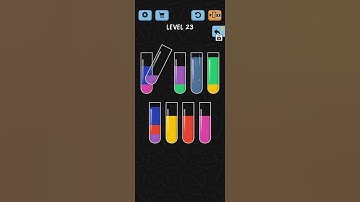 Watar Color Sort Level 23 Gameplay walkthrough solution #shorts #shortvideoyoutube #shortviral