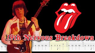 Video thumbnail of "The Rolling Stones - 19th Nervous Breakdown (Bass Tabs) By  @ChamisBass"