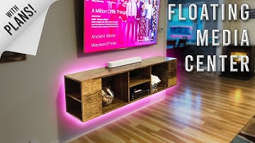 How To Build A Floating Entertainment Center!