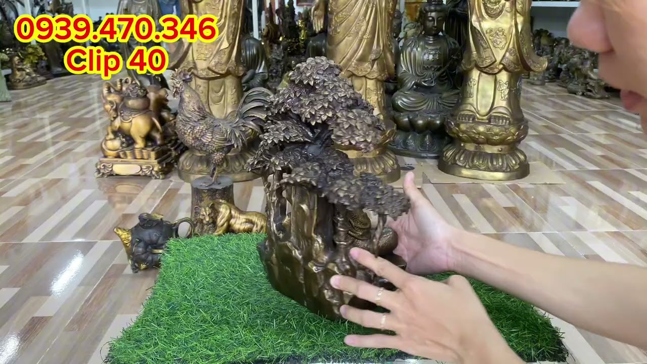 Gà trống bằng đồng, hồ lô phong thuỷ, hổ đồng #đồxưa #phongthuy #đồđồngcầnthơ65 