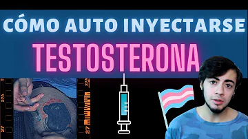 ¿Qué tipo de aguja se utiliza para inyectar testosterona?