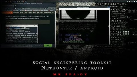 Social Engineering Tool kit Nethunter | setoolkit in android
