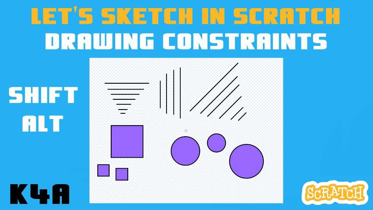 Shift/Alt constraining Sprite drawing - Let's Sketch In Scratch - YouTube