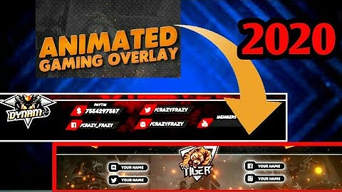 How to make live stream overlays full tutorial video /like dynamo gaming ,  kaztro gaming