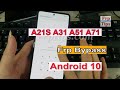 All Samsung A21S A31 A51 A71 Frp Bypass Android 10 No Smart SWitch September 2020 Tip.