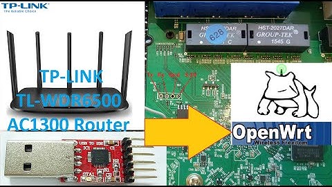 Solder serial interface and connect to TL-WDR6500 router
