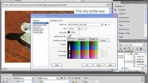 Dreamweaver CS5 Tutorial Changing a Web Page