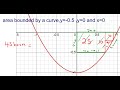 AREA BOUND BY CURVE, O LEVEL MATHS