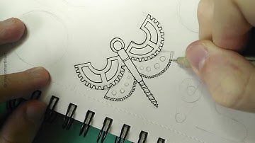 How To Draw a Steampunk Dragonfly