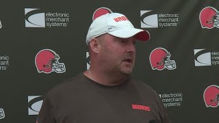 Freddie Kitchens reacts to Browns' training camp scuffle