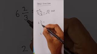 mixed fraction kaise karte hain | #shorts #maths #viral