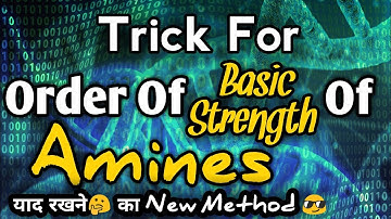 Trick To Find Order Of Basicity Of Alkyl Amines || Amines Trick || Amines Organic Chemistry Class12
