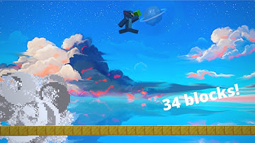 I did a 34 blocks Fireball Jump! (Minecraft Hypixel Bedwars Practice)