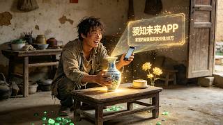 🔥失业青年意外綁定預知未來APP，提前截胡所有机遇！家里花瓶价值几十万？我卖！賭石里有帝王綠？我开！他靠着预知能力，美美走上人生巅峰！