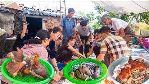 Mùi Khói Bếp I Những Bữa Cỗ Lòng Lợn Tiết Canh Ngon Nhất Quê Nhà