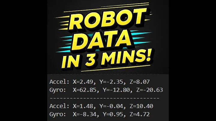 Your First Robot Sensor in Under 3 Minutes! (Raspberry Pi MPU6050 Tutorial)