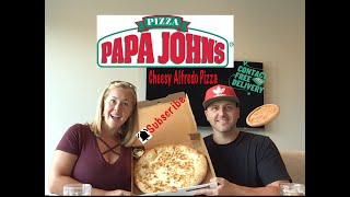 Papa Johns Cheesy Alfredo Pizza review