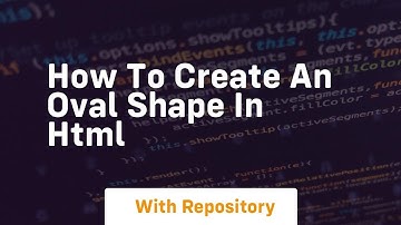 How to create an oval shape in html