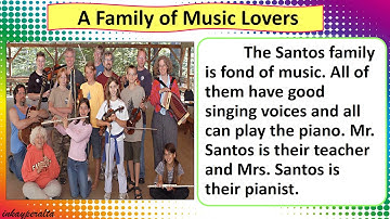 DEVELOPING READING POWER Exercise 9, A Family of Music Lovers