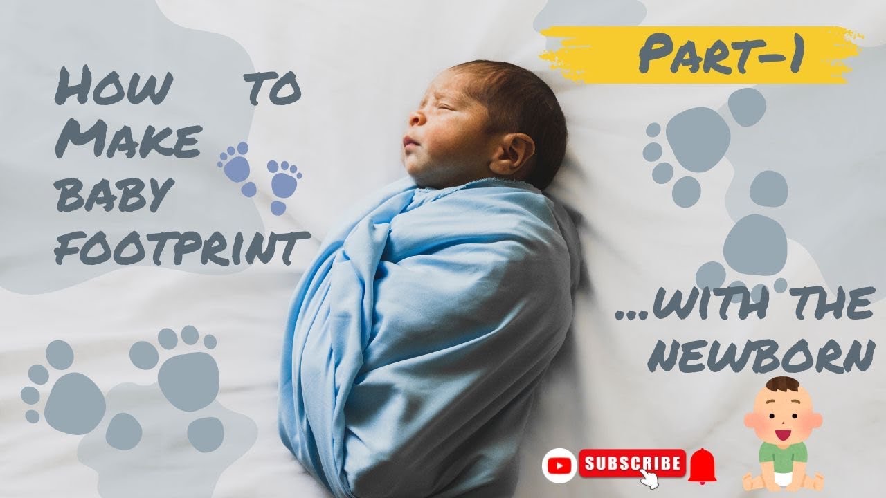 How to make Baby footprint 💙 