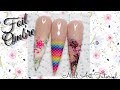 Gel Polish Ombre With Foils | Ombre With Foils | Gradient with Foils | Ombre Transfer Foils