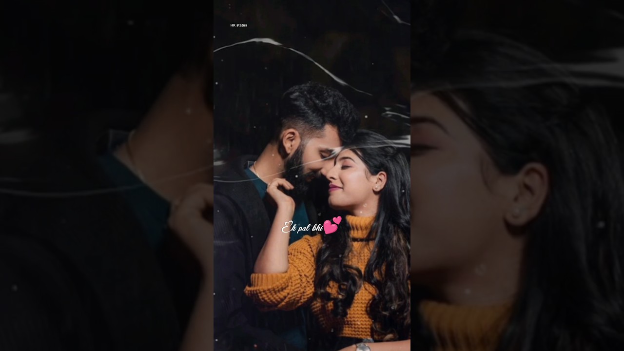 Romantic Love Status 😍💞//tere bina zindagi ek pal bhi gawara nahi status//