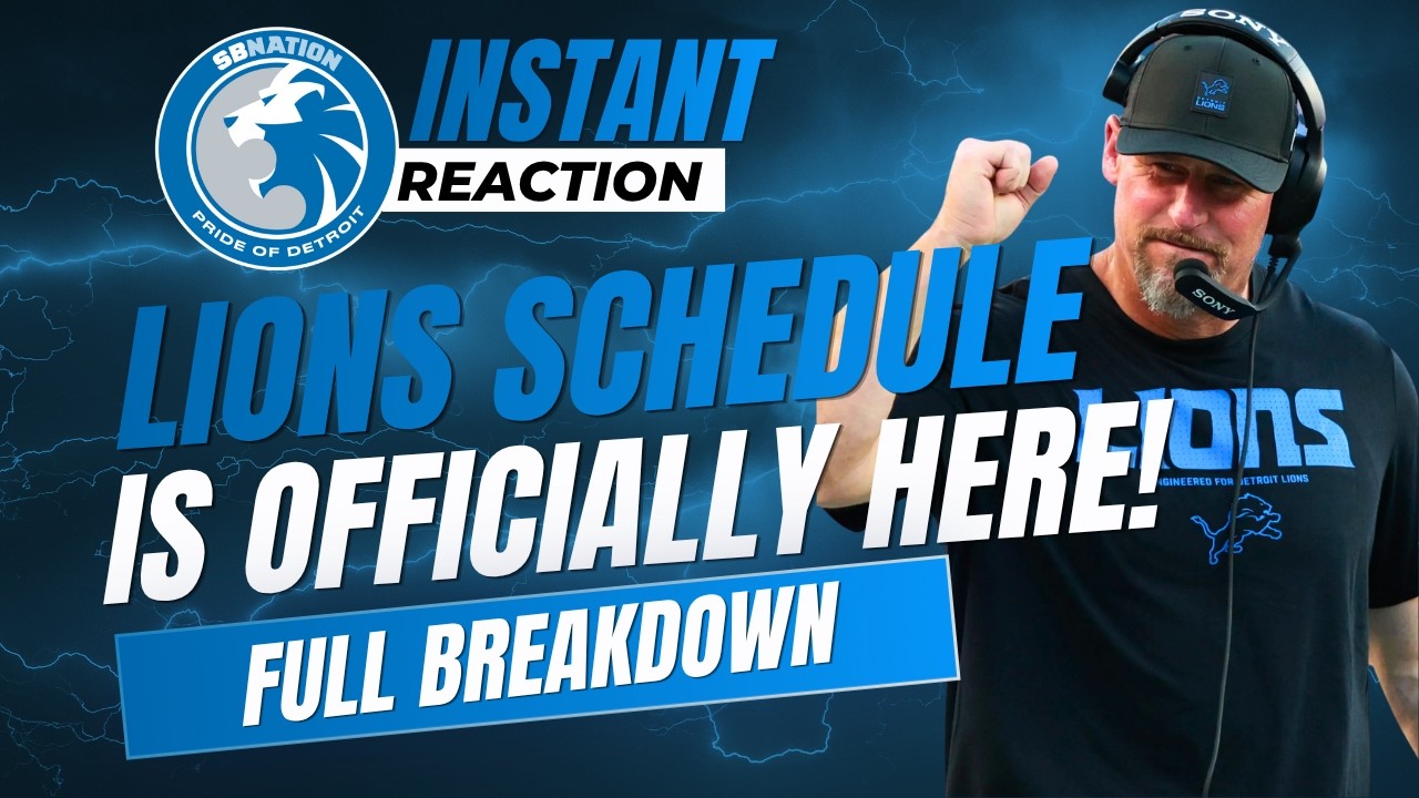 Detroit Lions 2026 Schedule RELEASED | Instant Reaction & Biggest Games! Detroit Lions 2026 Schedule RELEASED | Instant Reaction & Biggest Games!