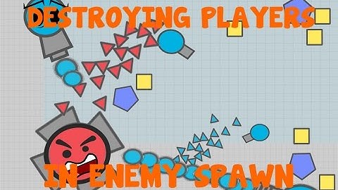 Diep.io // DESTROYING PLAYERS IN ENEMY SPAWN // EPIC INVISIBLE TROLLING// (NOT CLICKBAIT)
