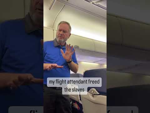 Abraham Lincoln was my flight attendant today