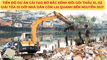 Tiến độ Dự án cải tạo BỜ BẮC KÊNH ĐÔI gói thầu XL-02 Xây mới cầu HIỆP ÂN 2 MỚI NHẤT Bến NGUYỄN DUY