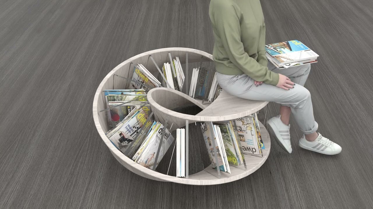 Mobius Strip Book Bench | Tutorial in Description - YouTube