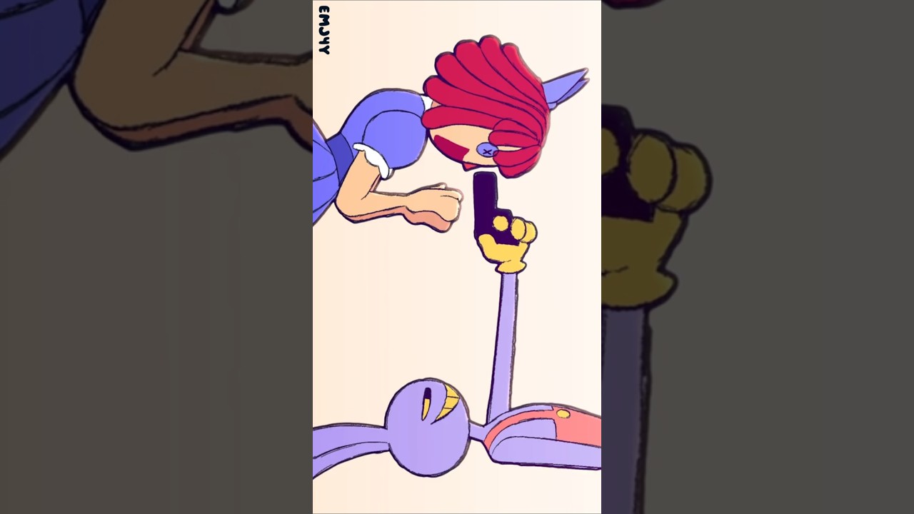 JAX TOY CONTEST ENTRY (#shorts ver) 💜 @Jakeneutron #JaxToyXPPen #animation #art #tadc