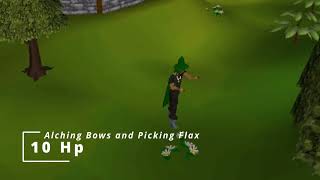 Lost City - 2004Scape - Skilling with 10 Hp - Alching, Picking Flax
